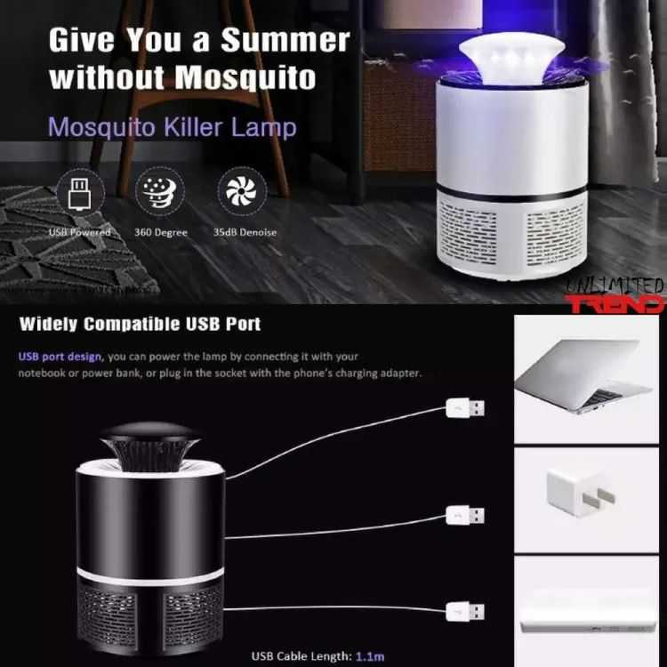 Mosquito Killer Lamp with Trap Blue Light