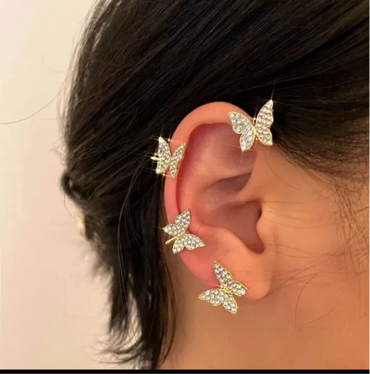 Butterfly Wrap Auricle Ear-rings for girls