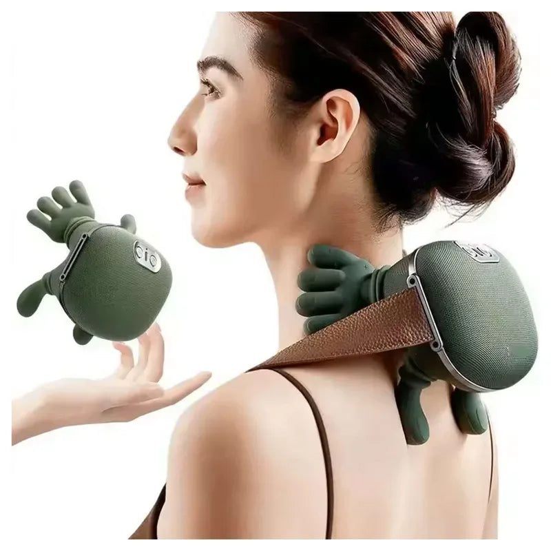 Wearable neck massager